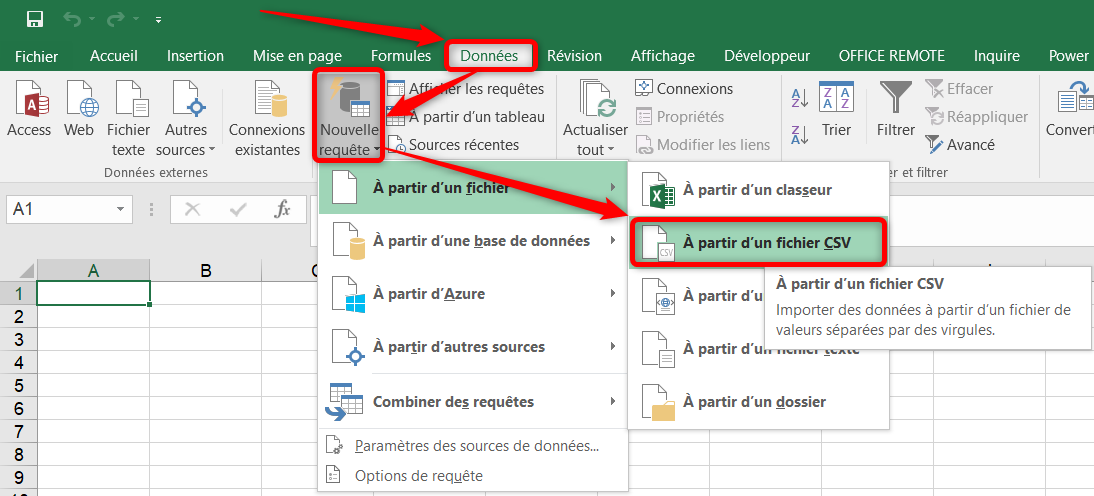 Utiliser un fichier CSV avec Excel - Exceller avec la bureautique