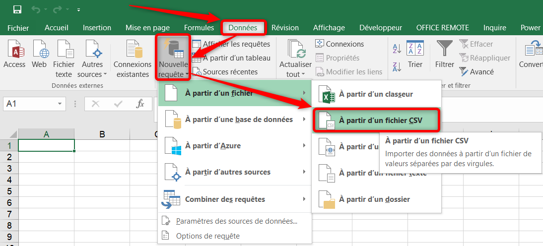 Utiliser Un Fichier CSV Avec Excel Exceller Avec La Bureautique