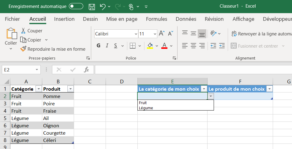 Liste Déroulante Dynamique Excel Ou Simple Menu Déroulant Sur Excel